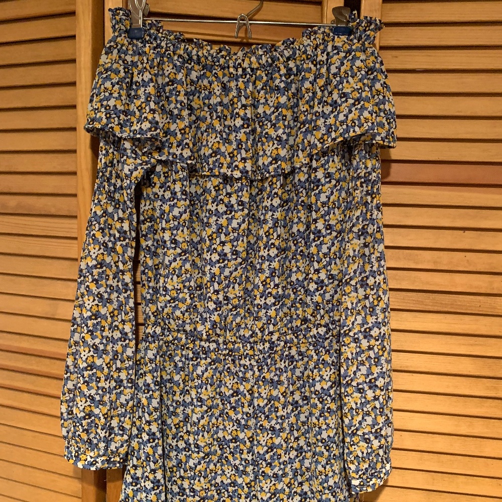 Michael Kors Floral Off-the-shoulder Romper - Size XS